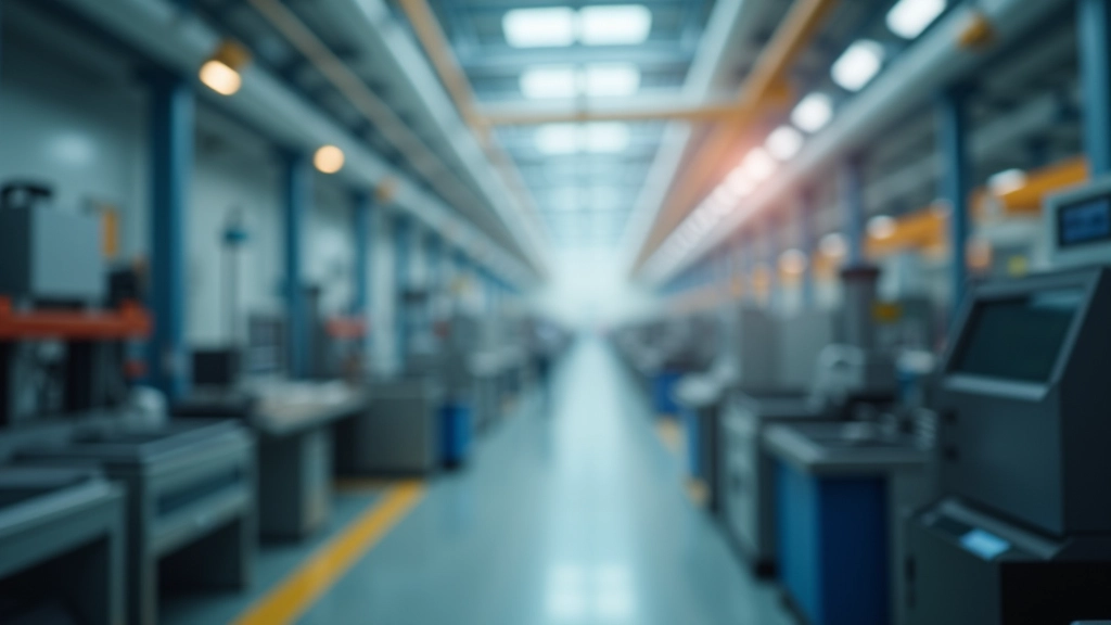 Luftaufnahme einer industriellen Fabrikanlage in Westdeutschland mit modernen Produktionsanlagen