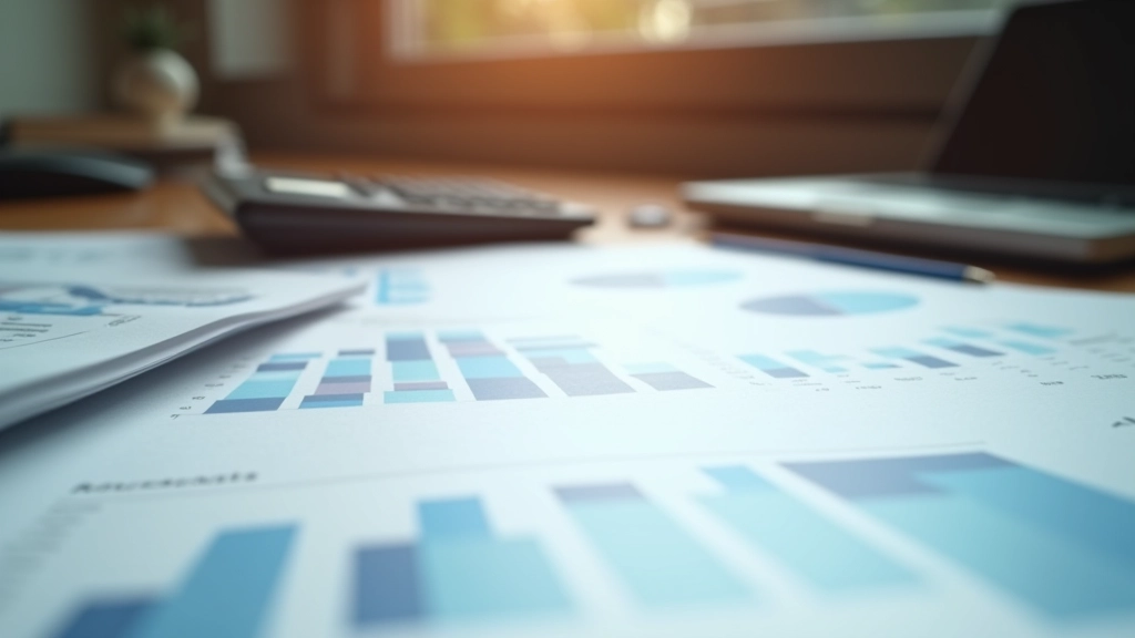 Finanzielle Dokumente und Budgetplanung auf Schreibtisch mit Taschenrechner